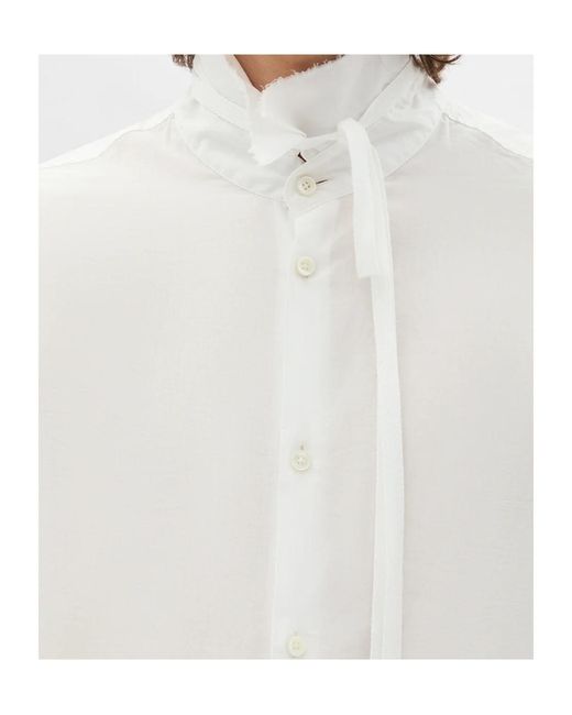 Ann Demeulemeester White Elgar Standard Shirt for men