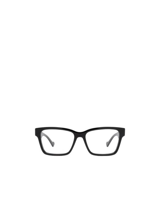 Gucci White Eyewear Rectangular Frame Glasses
