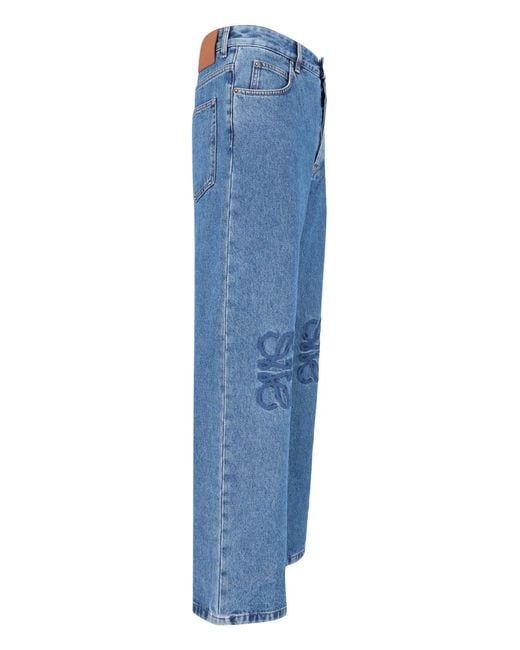 Loewe Blue Belt-Tethered Jeans for men