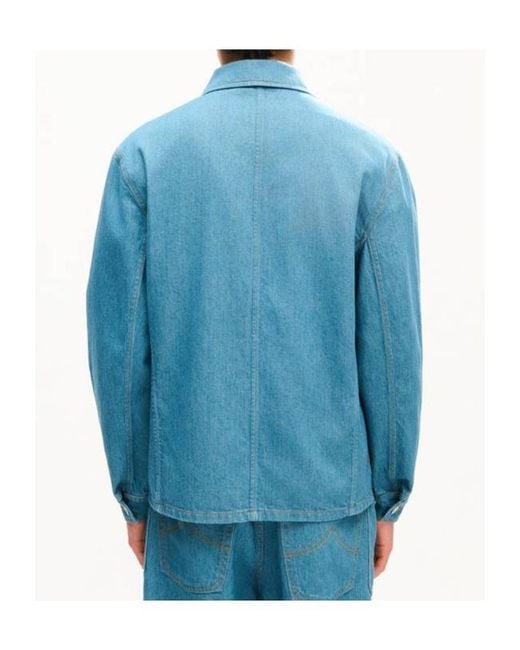 KENZO Blue Signature Chore Jacket for men