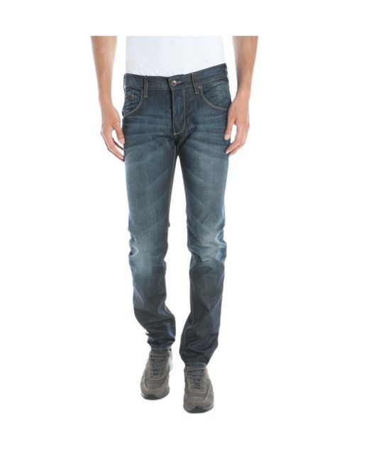 Armani Jeans Blue Five-Pocket Jeans for men