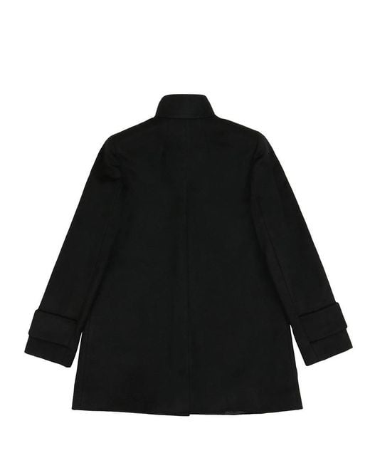 Max Mara Black Single-Breasted Coat