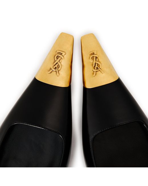 Saint Laurent Black High-Heeled Mules