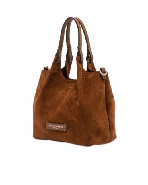 Gianni Chiarini Brown Small Dua Shoulder Bag