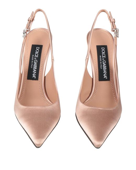 Dolce & Gabbana Pink Solid Color Courts
