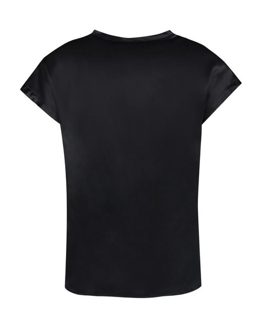 Pinko Black Farida Round-Collar T-Shirt