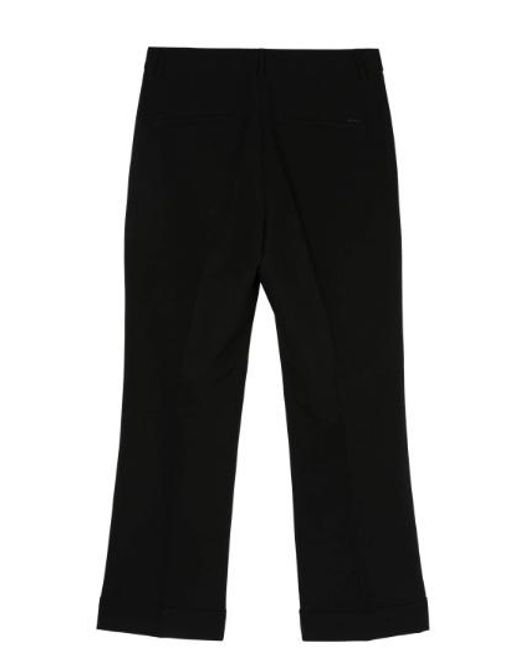 Seventy Black Tailored Cropped Trousers