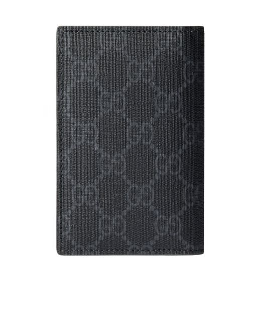 Gucci Gray Monogrammed Bifold Cardholder for men