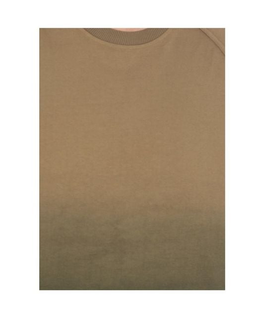 Dion Lee Green Sunfade-Effect Shoulder-Pad T-Shirt