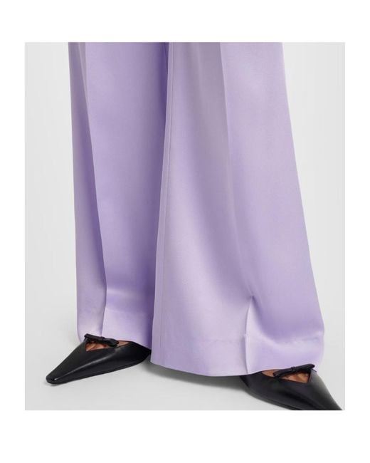 Nina Ricci Purple Flared Pants