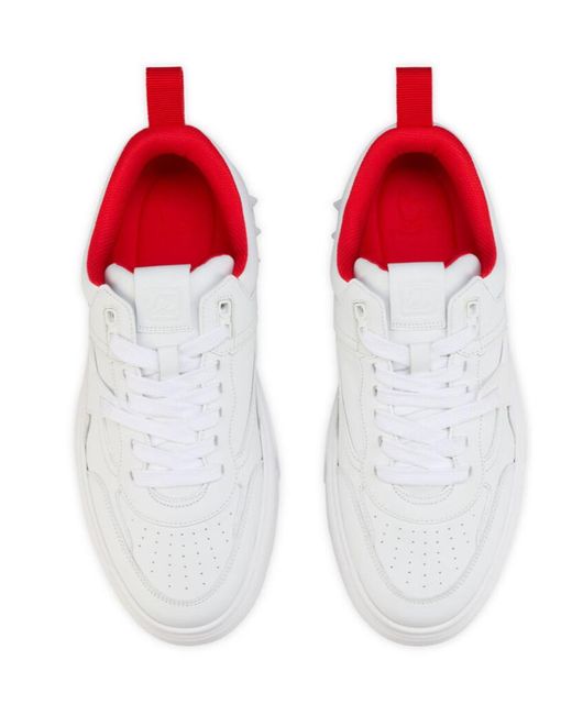 Christian Louboutin White Astroloubi Fun Strass Low-Top Sneakers for men