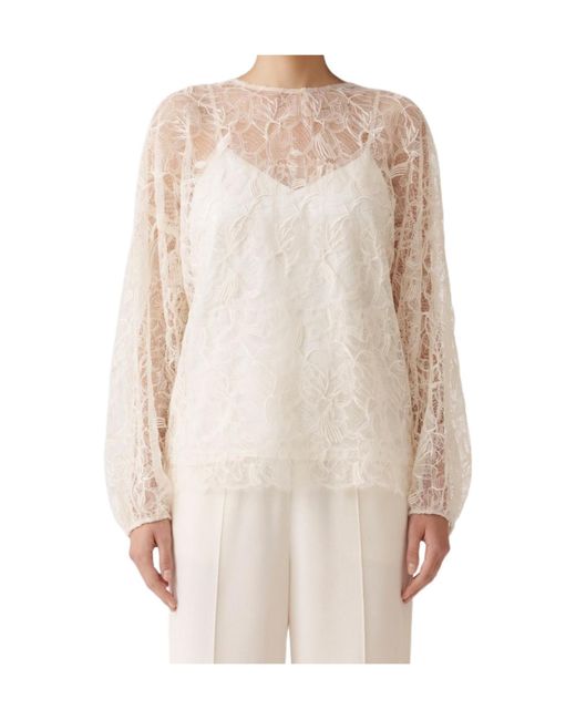 Fabiana Filippi Natural Long-Sleeved T-Shirt