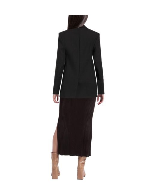 Sportmax Black Single-Breasted Blazer