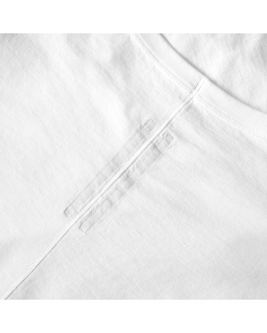 Rick Owens White Crew-Neck Short-Sleeve T-Shirt for men