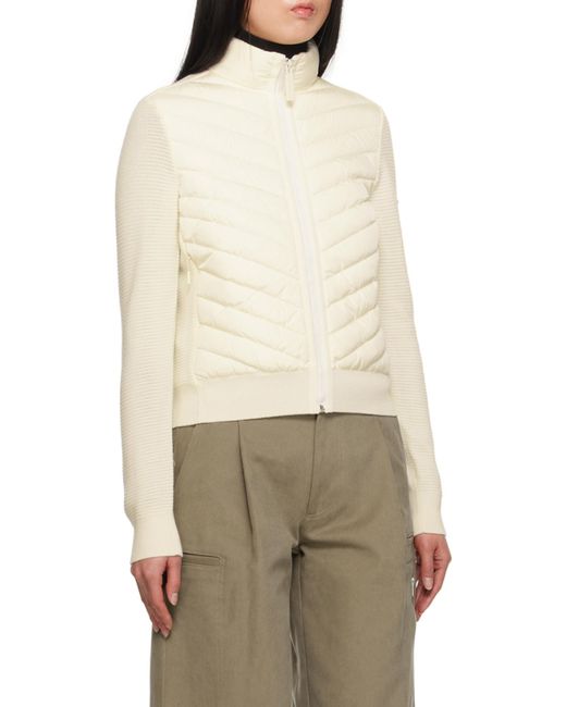 Canada Goose White Logo Patch Zip-Up Padded Jacket