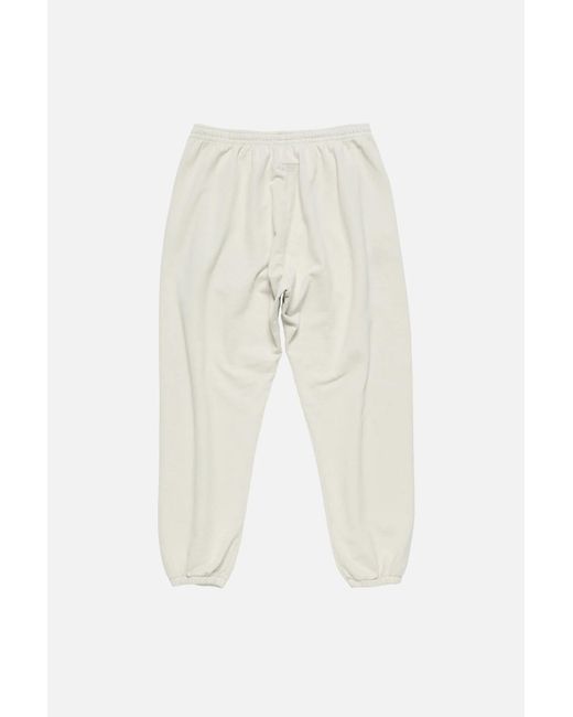 Acne White Elastic Waist Sports Pants for men