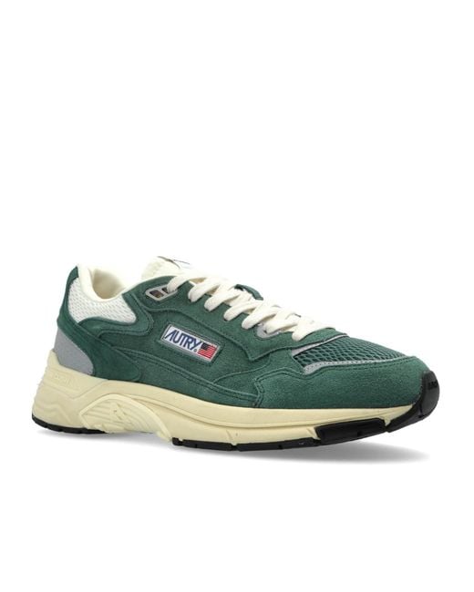 Autry Green Panelled Sneakers for men