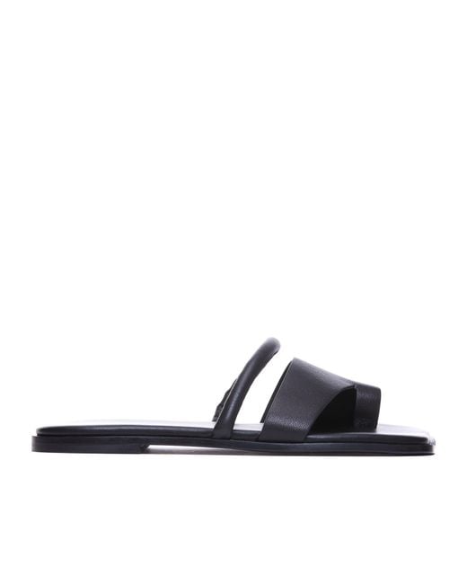 Vic Matié White Slide Sandals