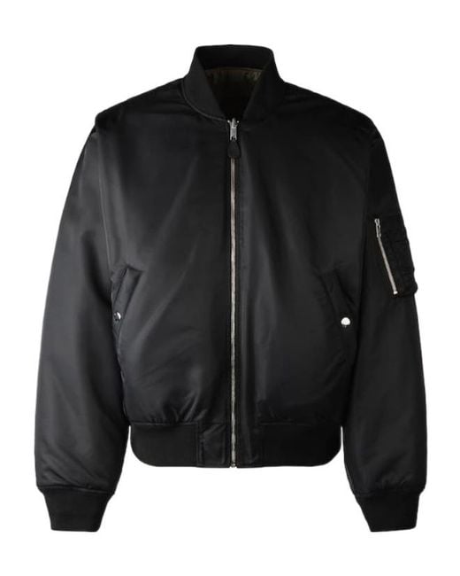 Hogan Black Zip-Up Long-Sleeved Reversible Jacket