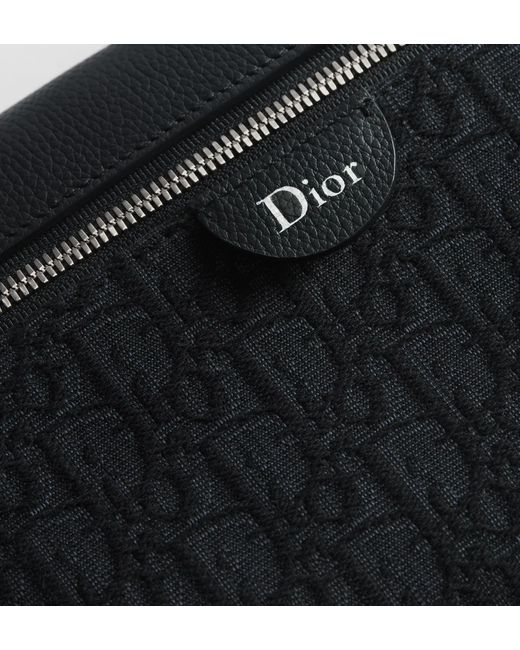 Dior Black Rider Zipped Messenger Bag for men