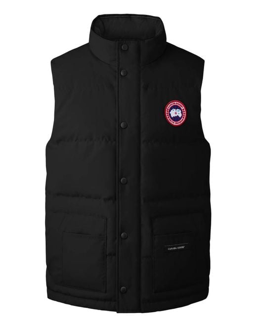 Canada Goose Black Freestyle Crew Vest for men