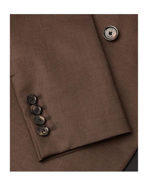 Loro Piana Brown Double-Breasted Blazer