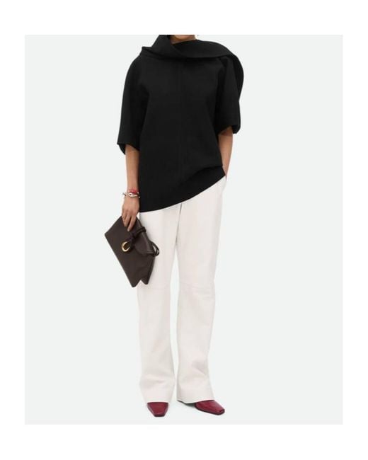 Bottega Veneta Black Liberta Small Crossbody Bag