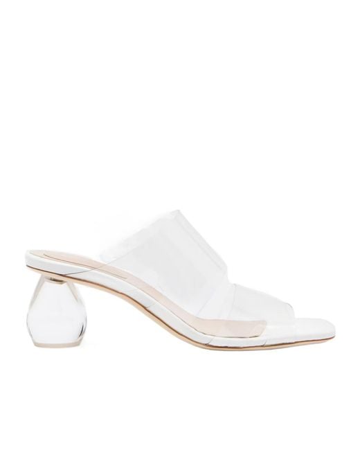 Simone Rocha White Transparent High-Heeled Sandals
