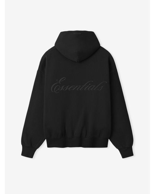 Fear Of God Black Zipper Hoodie for men