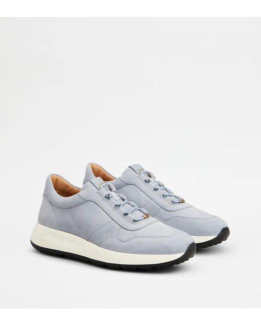 Tod's White Lace-Up Sneakers