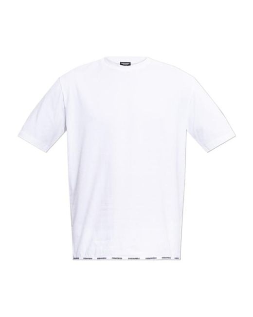 DSquared² White Short-Sleeved T-Shirt for men