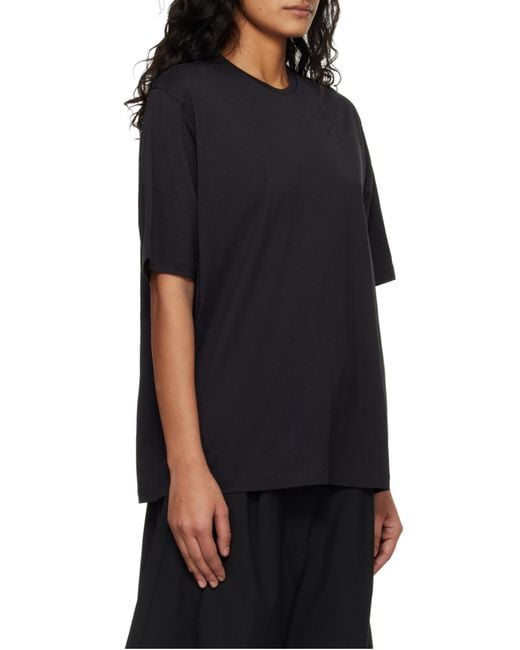 Frankie Shop Black Harper Cotton T-Shirt