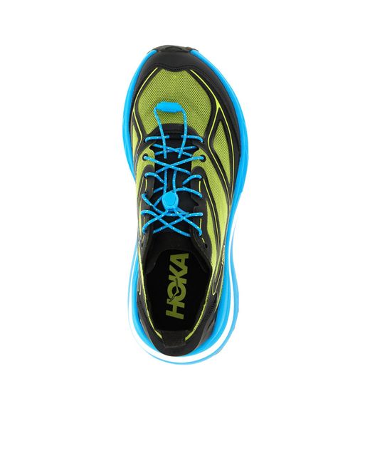 Hoka One One Blue Stinson One7 Lace-Up Sneakers for men