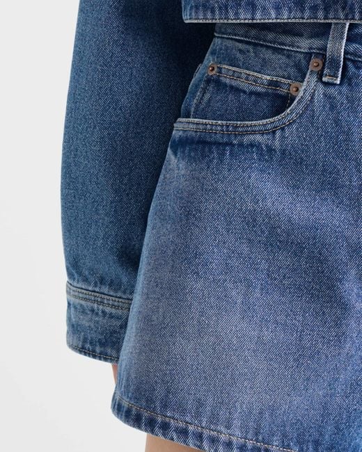 Prada Blue Denim Shorts