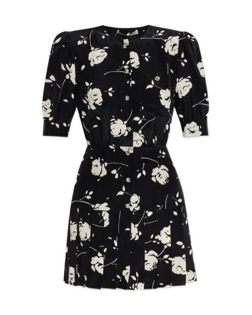 Alessandra Rich Black Short Dresses