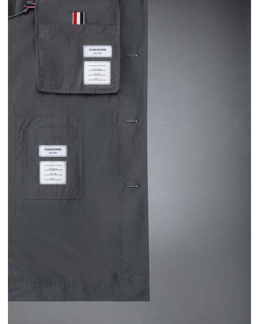 Thom Browne Gray Memory Tech Smock for men