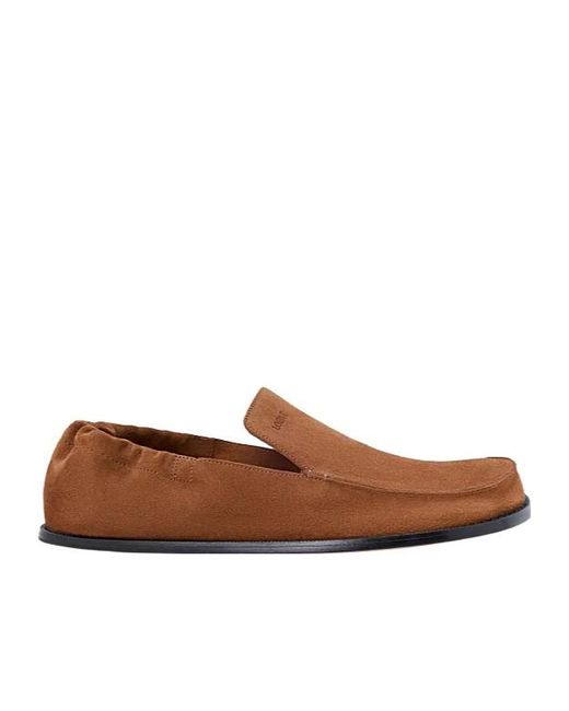 Loewe Brown Flex Deconstructed Moccasins for men