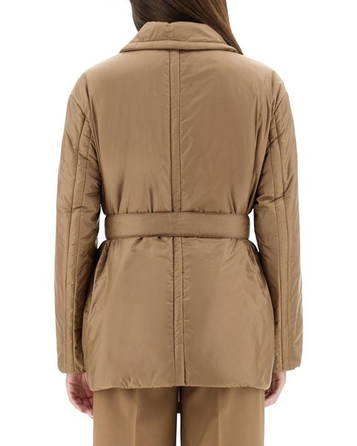 Max Mara Brown The Cube Calla Padded Trench Coat