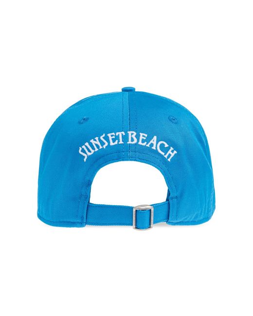 DSquared² Blue Logo Patch Baseball Cap for men