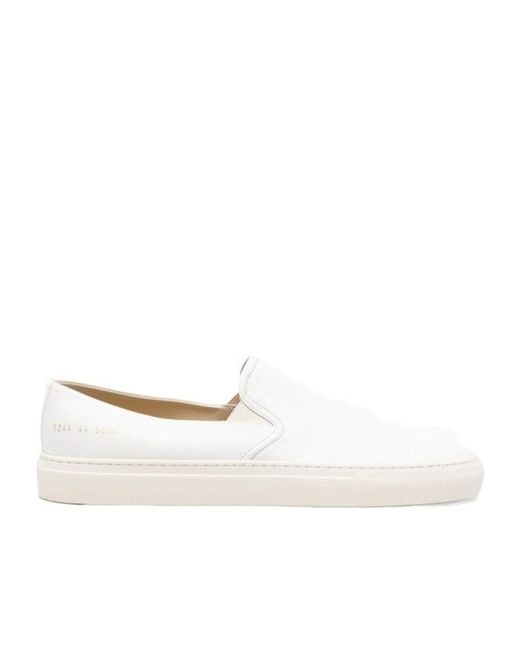 Common Projects White Round-Toe Casual Shoes for men