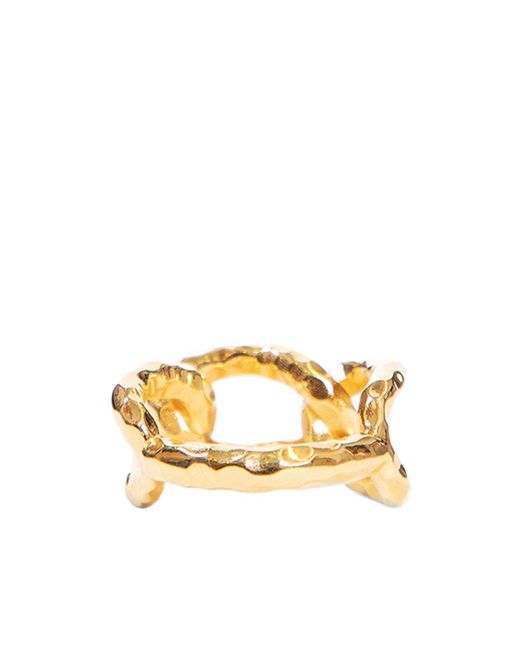 Jil Sander Metallic Chain-Link Ring