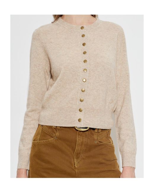 Isabel Marant Natural Crew Neck Long-Sleeved Knitwear