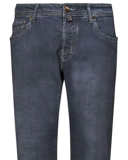 Jacob Cohen Blue Nick Mid-Rise Slim-Fit Jeans for men