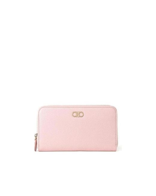 Ferragamo Pink Long Purse