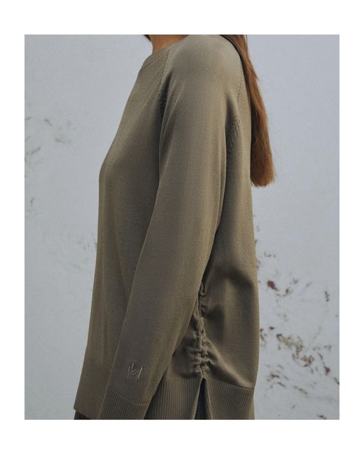 Marella Green Drawstring Sweater