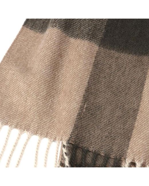 Burberry Natural Checkered Scarf for men