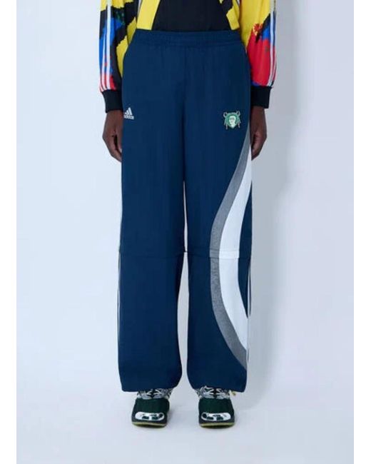 Adidas Blue Originals X Brain Dead Track Trousers for men