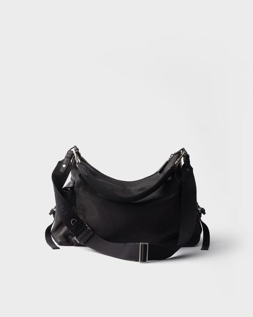 Prada Black Explore Leather Shoulder Bag for men