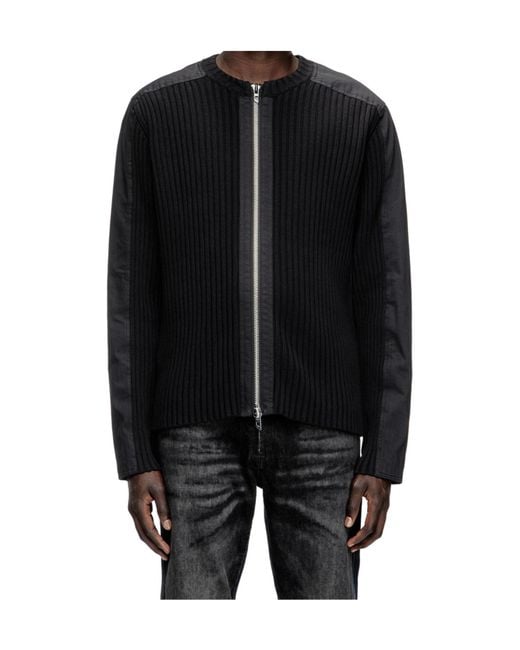 DIESEL Blue K-Matty Zipped Cardigan for men