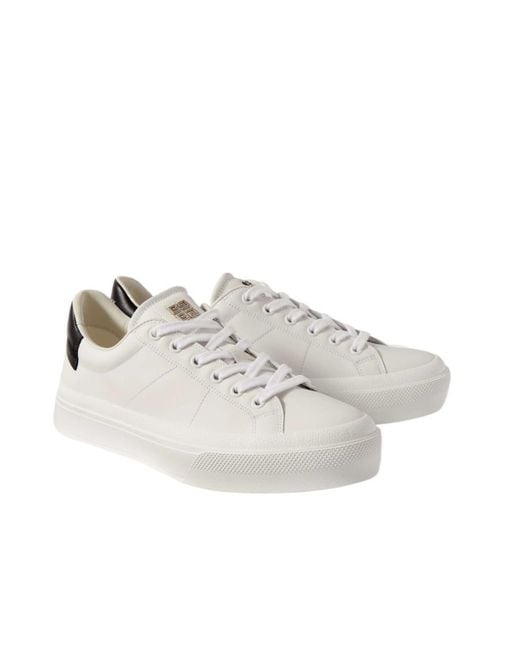 Givenchy White City Court Low-Top Sneakers for men